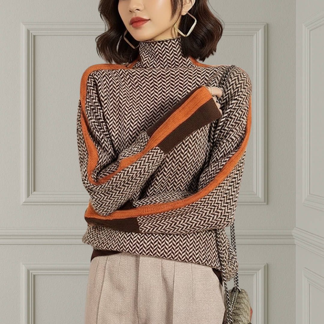 NEREA - Maglione donna a collo alto