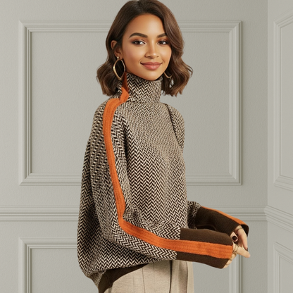 NEREA - Maglione donna a collo alto