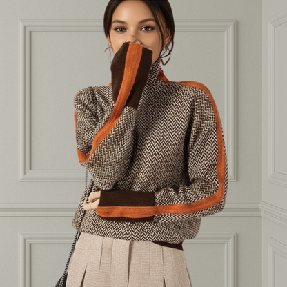 NEREA - Maglione donna a collo alto