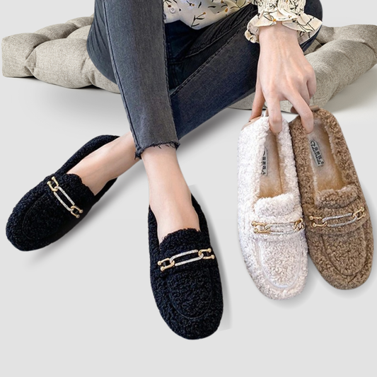 NUVIA - Mocassini soffici donna